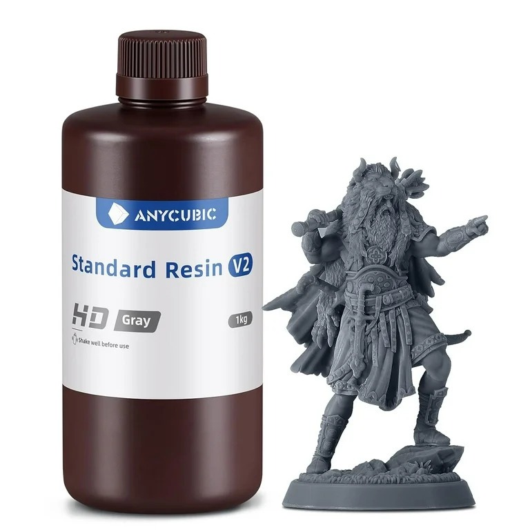 Resina Uv Impressão 3d Original Anycubic Standart V2 Cinza HD