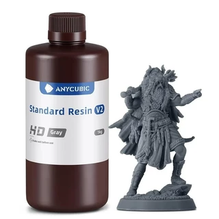 Resina Uv Impressão 3d Original Anycubic Standart V2 Cinza HD