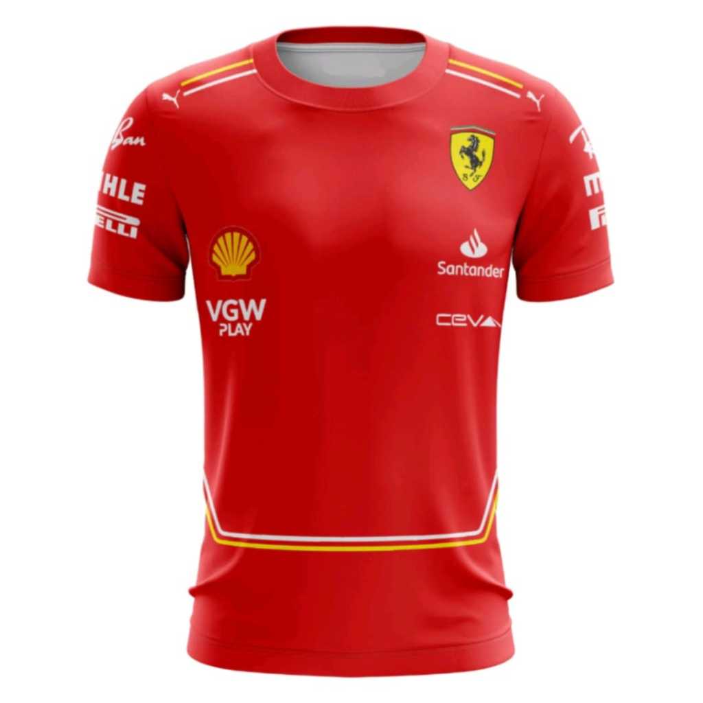 Camisa/Camiseta Scuderia Ferrari Dryfit F1 Masculina