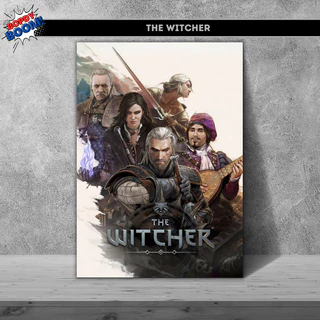 The Witcher Placa decorativa mdf quadro decoração parede presente Jogos / Games / Setup Gamer