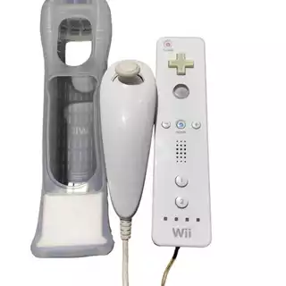 Kit - Controle joystick s/ fio Nintendo Wii Remote Nunchuck e Motion plus - Originais