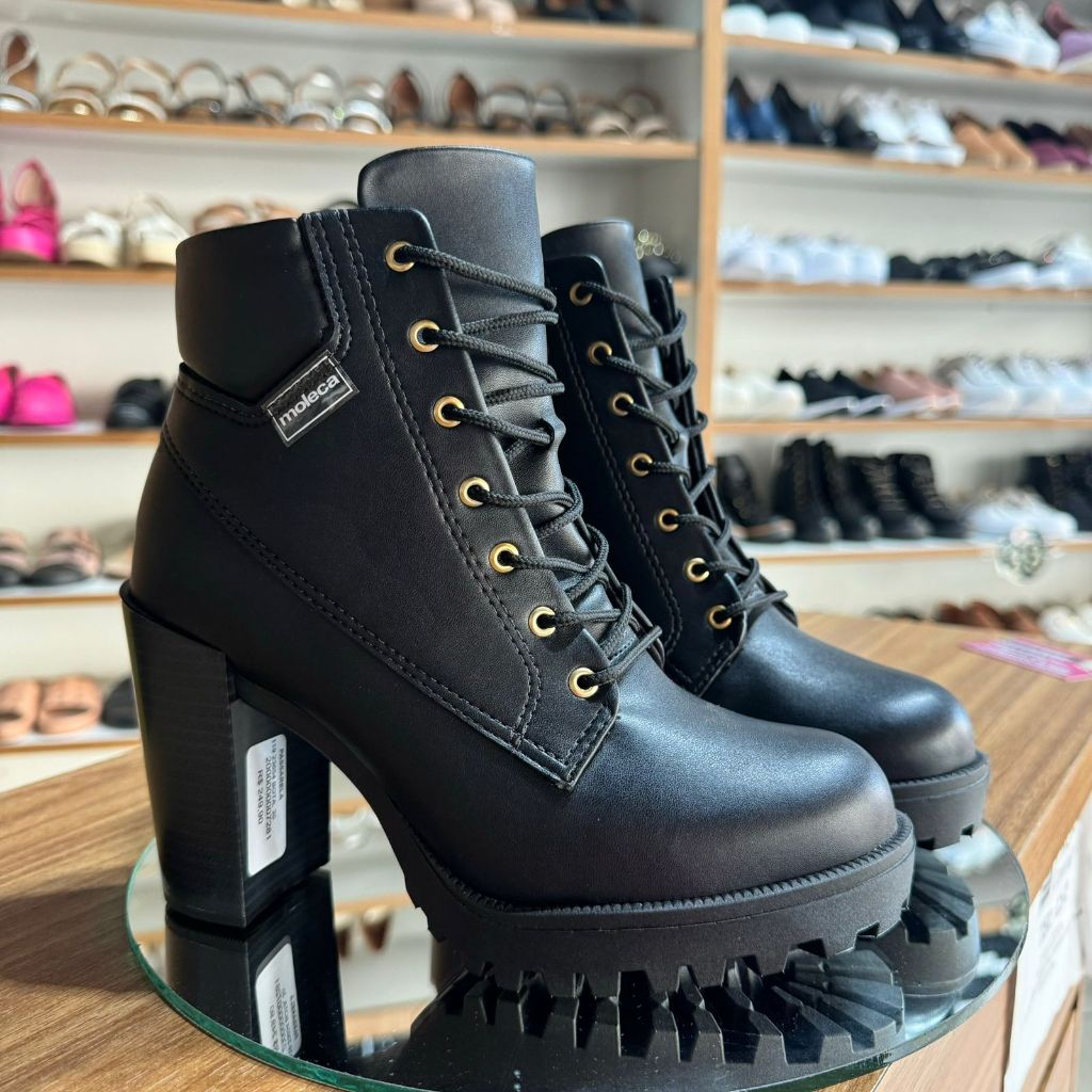 Cheap botinha moleca preta Deals