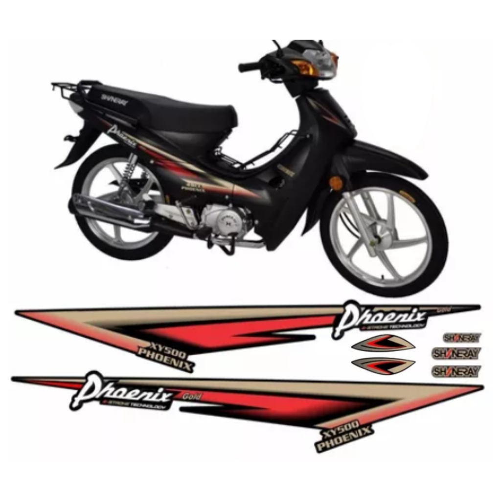 Kit Adesivos Faixa Shineray Phoenix Gold 50cc Todas As Cores | Shopee ...