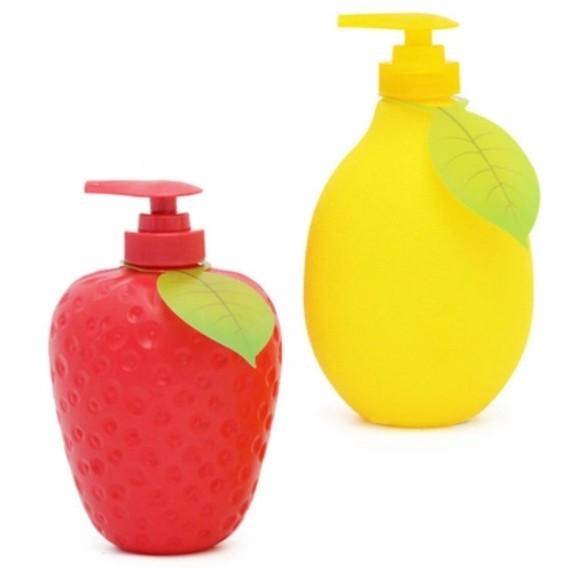 PORTA SABONETE LÍQUIDO/ ÁLCOOL EM GEL/ DETERGENTE 450 ML DE FRUTAS