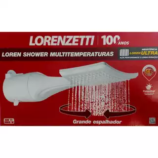 Chuveiro Loren Shower multitemperatura 5500w 220v Lorenzetti
