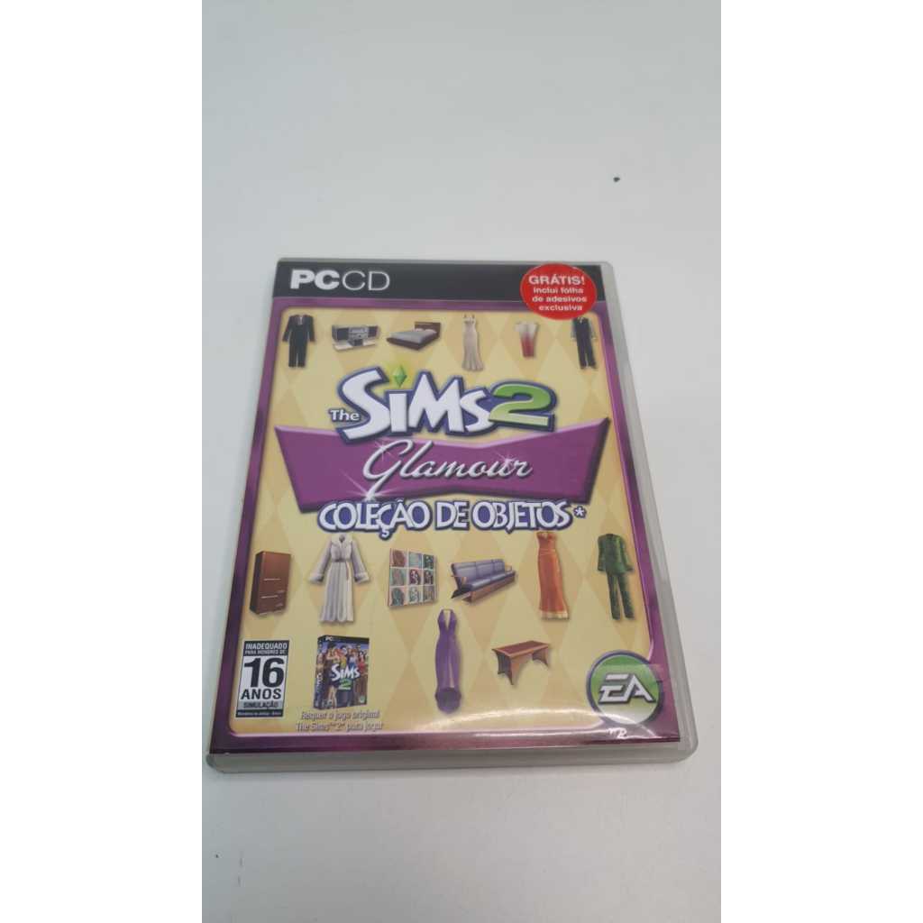 DVD Jogo PC: The Sims 2 Glamour coleção de objetos D442 | Shopee Brasil