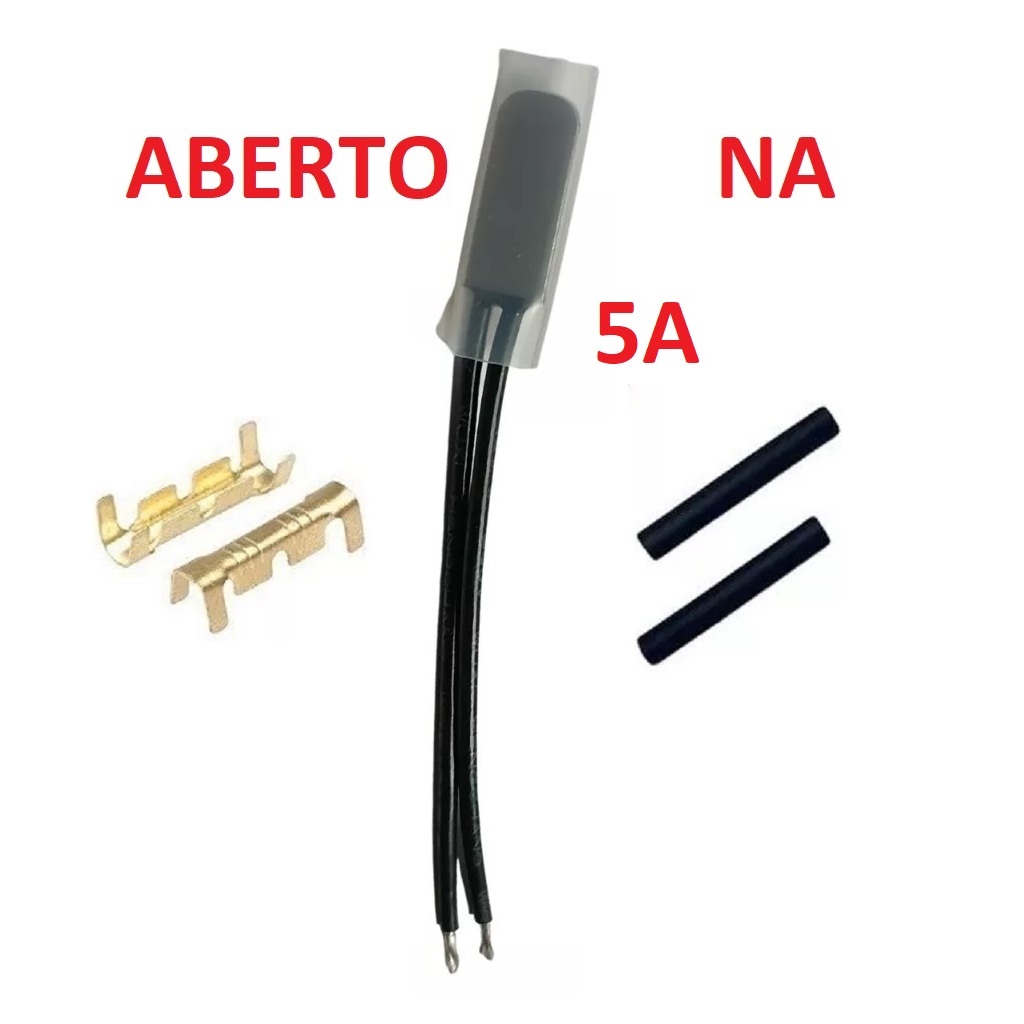 5 Pezzi KSD9700 Termostato 75°C Normalmente Chiuso NC 10A 250V – Interruttore Termico In Metallo Per Motori Ed Elettrodomestici