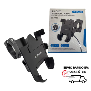 Suporte para celular moto e bike alumínio resistente com carregamento USB