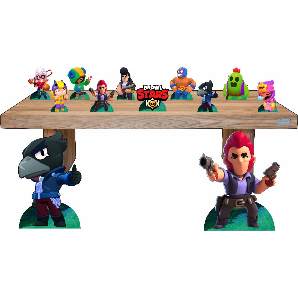 Kit Festa Brawl Stars - 8 Mesa 2 De Chão Para Decoração | Shopee Brasil