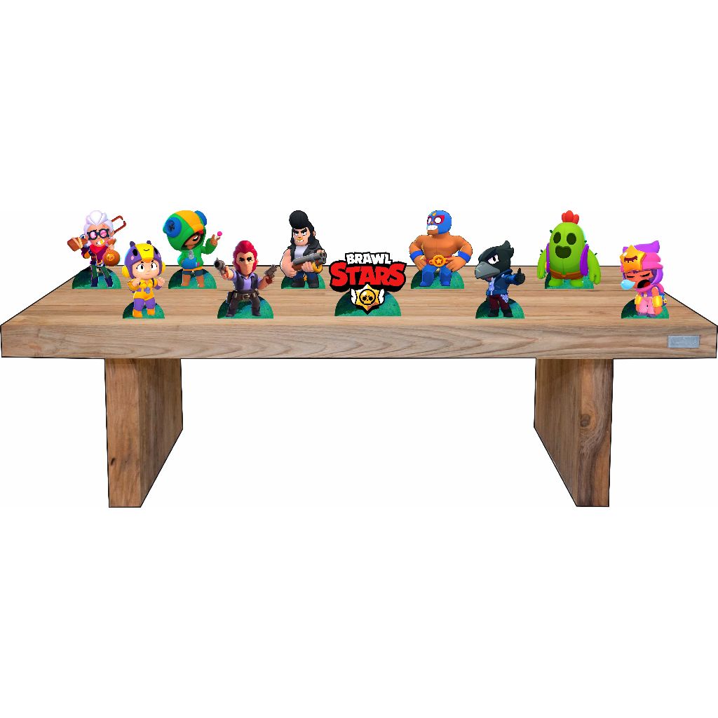 Kit Festa Brawl Stars 8 Mesa Para Decoração | Shopee Brasil