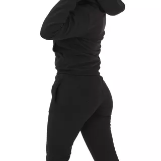 Calça Moletom Básica Feminina Lisa Bolsos Frontais
