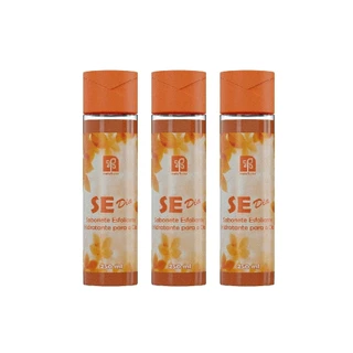 Kit 3x Se Dia Sabonete Esfoliante Hidratante para o Dia 250ml para Rosto e Corpo Natuflores em Oferta na Shopee