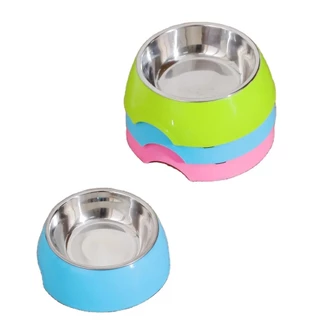 Comedouro para cachorro de plástico colorido 500 ml