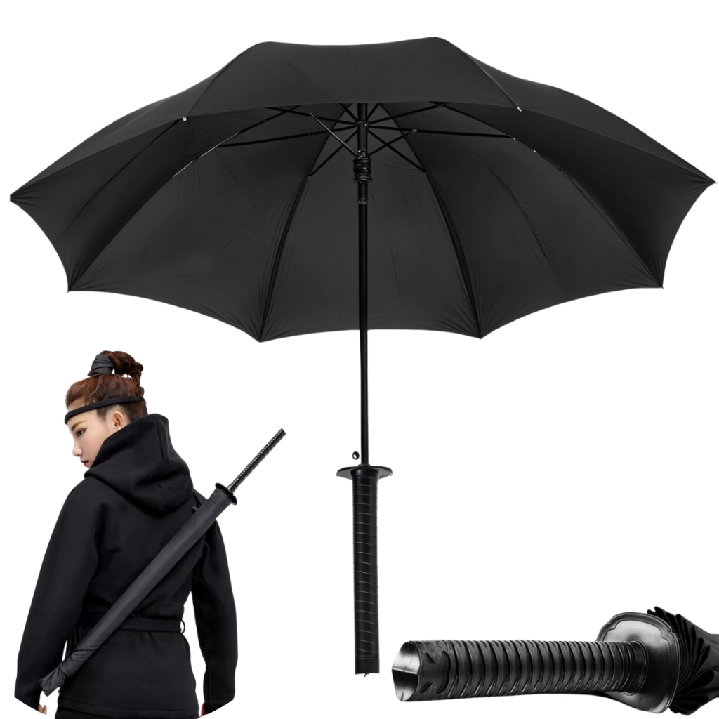 Guarda Chuva Espada Samurai Automático Katana Ninja Cosplay | Shopee Brasil