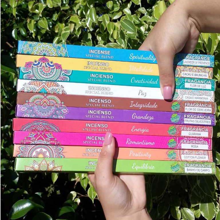 Incenso 100% Natural - Linha mandalas - kit com 80 varetas