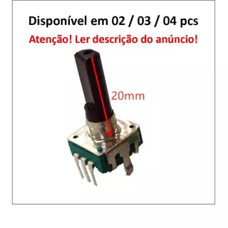 Potenciômetro tipo encoder rotativo 20 mm compatível com Mesa Behringer