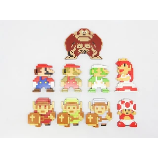 Figura de Ação PIXEL ART para Colecionadores e Fans de Mario Bros e Zelda 6cm a pronta entrega