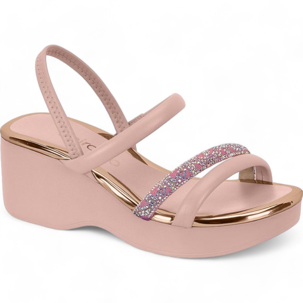 Sapato Anabela SandÃ¡lia Anabela Beira Rio Conforto Sandália