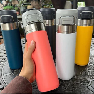 GARRAFA TERMICA QUICK 800ML Com Tampa Isolamemto Térmico Garrafa Para Academia Trabalho Escola