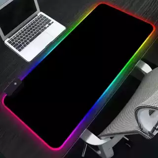 Mouse Pad Gamer Grande Speed Borda Led 7 Cores Rgb Impermeável 300mm X 800mm