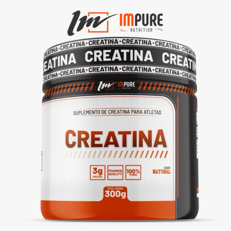 Creatina Monohidratada 300g Impure Nutrition - 100% Pura