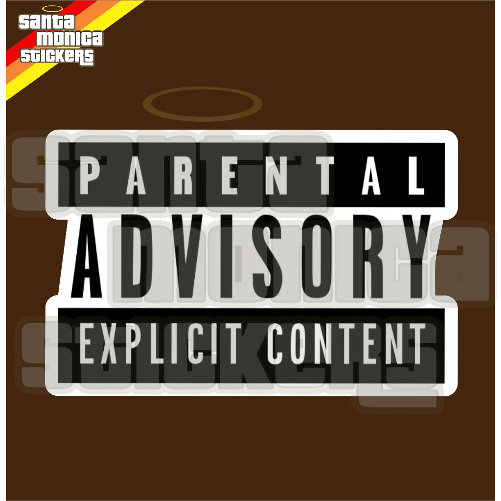 Adesivo Parental Advisory Explicit Content | Shopee Brasil