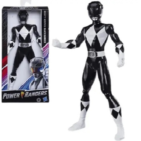Boneco Power Rangers Mighty Morphin 24 Cm Preto Hasbro E7898 Original ...