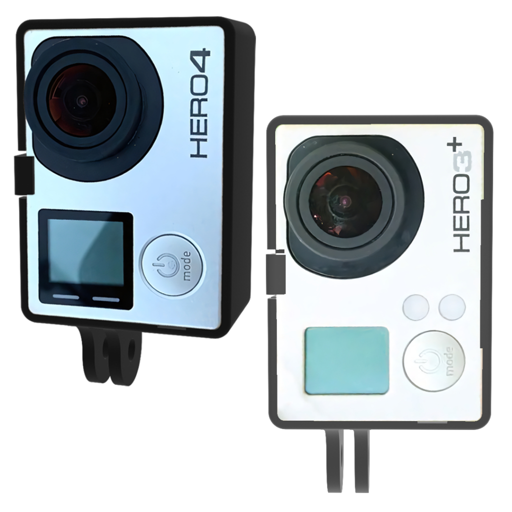 Suporte Frame Armação vertical para GoPro hero 3 e 4 preto ou cinza
