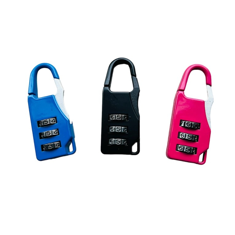 Cadeado senha Segredo Para malas Armários Corrente Cromado com -21mm (ENVIO DE COR SORTIDO)