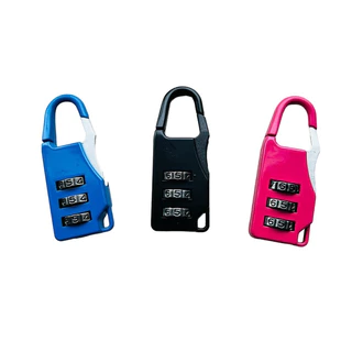 Cadeado senha Segredo Para malas Armários Corrente Cromado com -21mm (ENVIO DE COR SORTIDO)