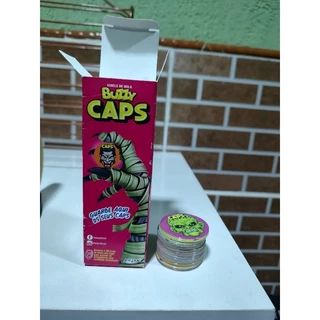 Coleção Completa Caps Buzzy Monstros 30 Tazos
