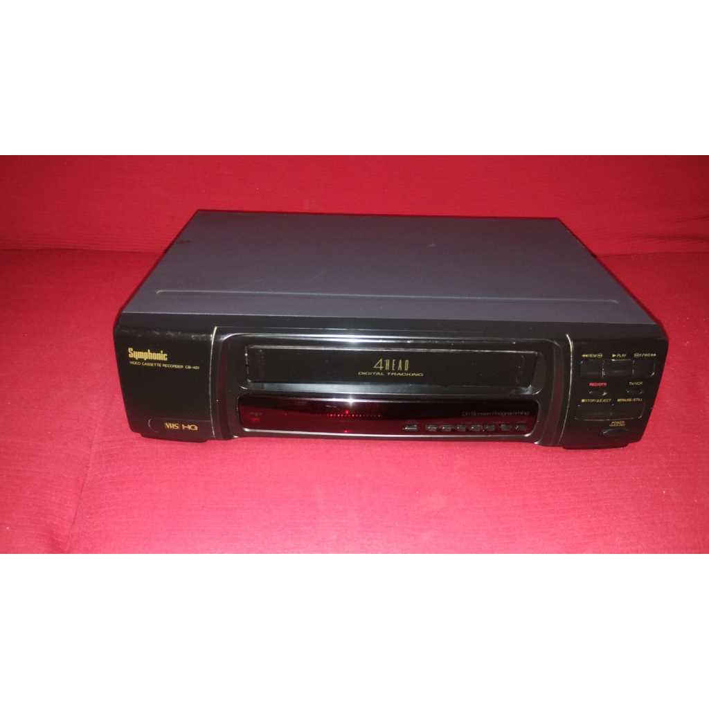 Vídeo Cassete Symphonic Cb-401 4 Cabeças 100% Funcionando