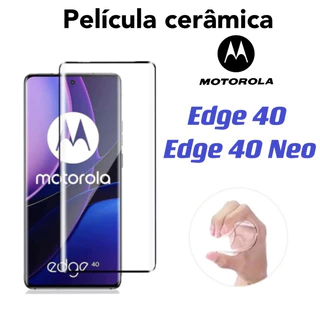 Kit Películas De Gel Hidrogel Cerâmica 3D 9D Flexível Para Motorola Edge 40 / Edge 40 Neo protege a tela de celular