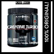 Creatina Black Skull Creatine Turbo 300G Caveira Preta