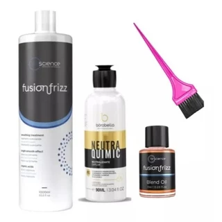 Selagem Plástica Orgânic Brscience Fusion Frizz Smoothing Sem Formol 1 Litro