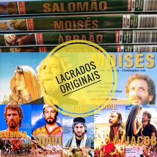 DVD'S LACRADOS - COLEÇÃO BÍBLIA SAGRADA O ANTIGO TESTAMENTO - SALOMÃO MOISÉS ABRAÃO DAVI JOSÉ TOMÉ JACOB - FILMES CRISTÃO
