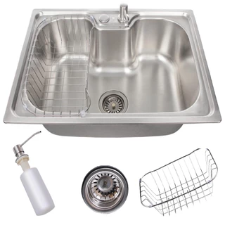Cuba para cozinha gourmet pia aço inox Com Acessórios,50x40cm