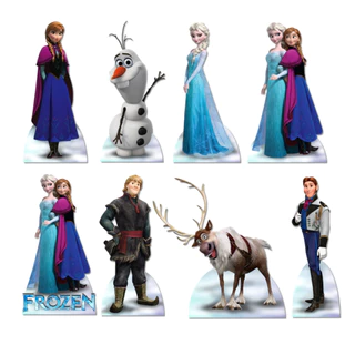 Kit 08 Display Enfeites de Mesa Decoração Aniversário Frozen