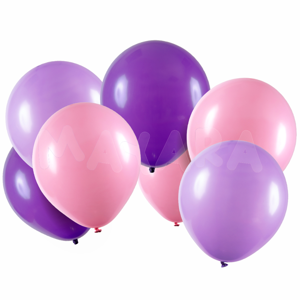 75 unidades Balões - Bexigas N°8 Roxo Rosa e Lilás | Shopee Brasil