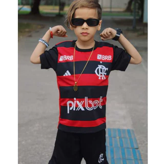 CONJUNTO INFANTIL MENINO DO Mengão PARA CRIANÇAS KIT BERMUDA E CAMISETA