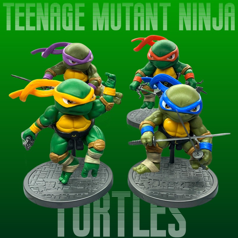 Bonecos Figuras de Ação Bonecos de Ação Tartarugas Ninja Leonardo /Donatello /Raphael /Michelangelo