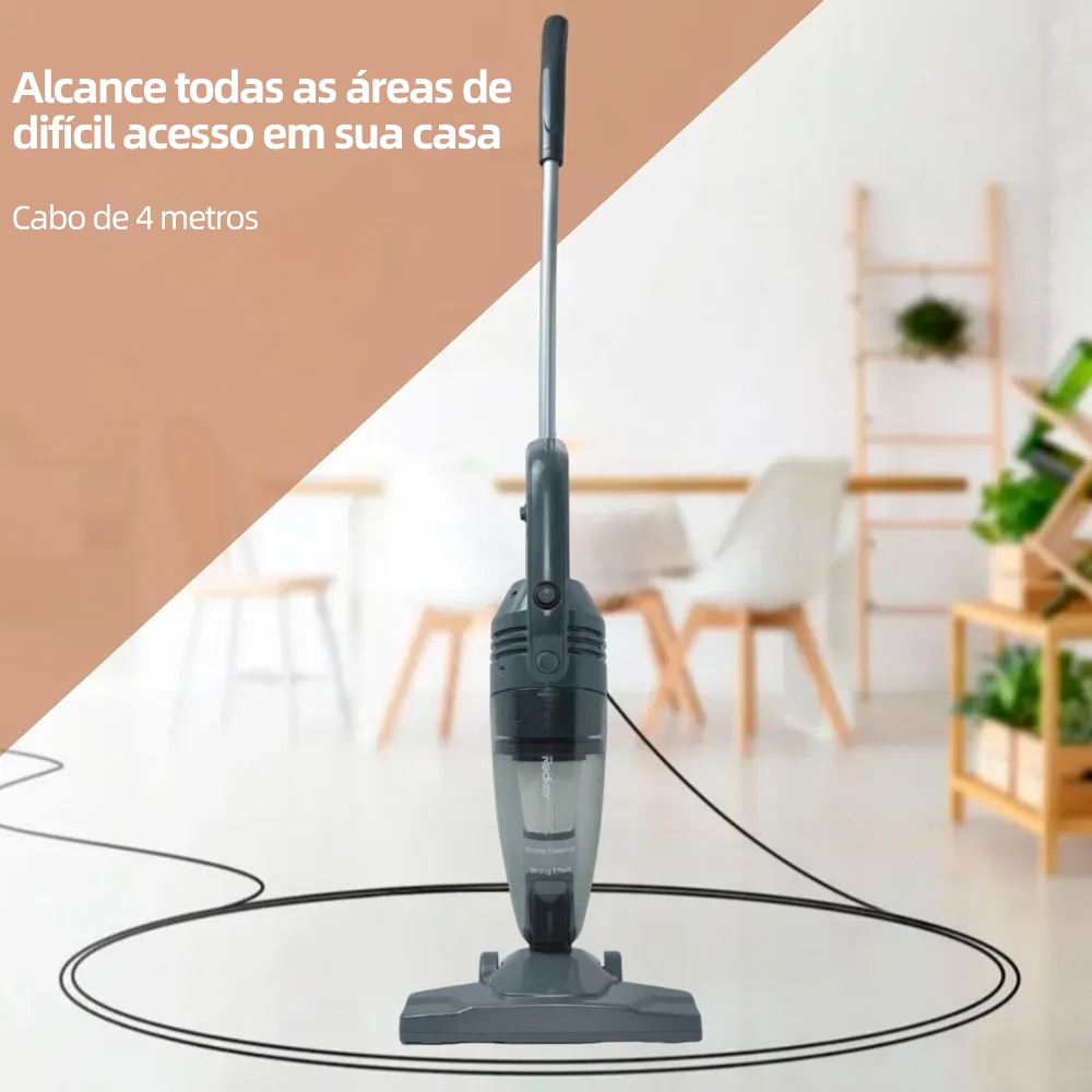 Aspirador de Pó Vertical 2 em 1 Redkey P5,14000Ppa,900W,127V,1.2l