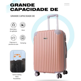 Mala De Bordo 10 kg Viagem Rodinhas 360°modelos + 2023 NOVOS Modelos e Cores Rosa ouro rodinha duplo