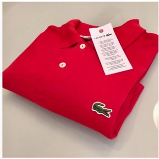 Camisa Polo Lacoste 100% Algodão Casual