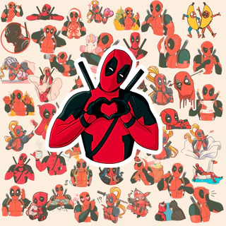 Deadpool adesivos 25/50pcs stickers sketbook