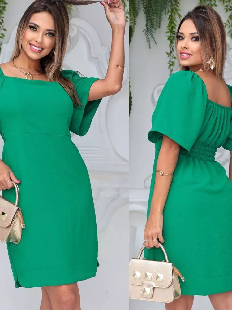 Vestido Curto Feminino Elegante 