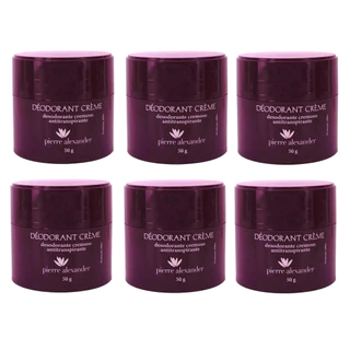 Kit 6 Desodorante Pierre Alexander Pote 50g Antitranspirante
