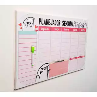 QUADRO BENTO CAKE LOUSA MAGNETICA COM 1 CANETA COM APAGADOR + 12 IMÃS SORTIDOS.