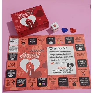 Jogo de amor/sedução tabuleiro para namorados.