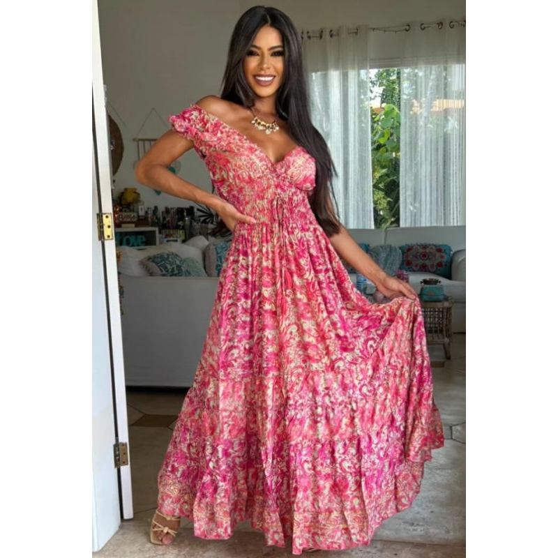 Vestido Longo de Seda na Black Friday 2025 | BuscaProdutos